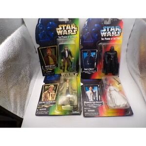 Star Wars The Power of the Force Action Figures Lot Bespin Han Darth Princess Le